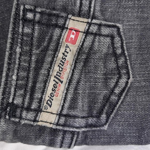 Diesel distressed denim jeans grey/black size 25 x 32 - Picture 2 of 7